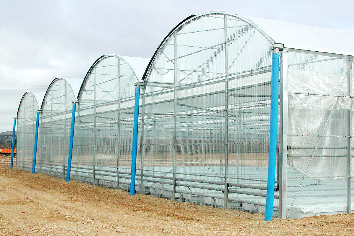 سازه گلخانه اسپانیایی سیرکولار